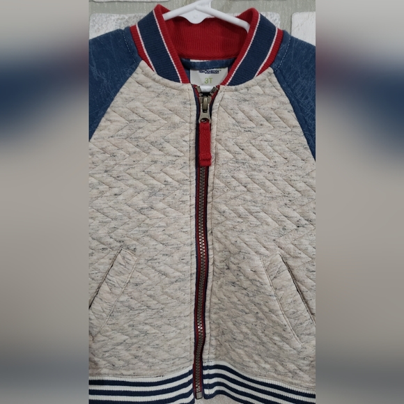 2PC Genuine Kids Bomber Sweater Jacket and Sweatpants Size 3T - Picture 6 of 11